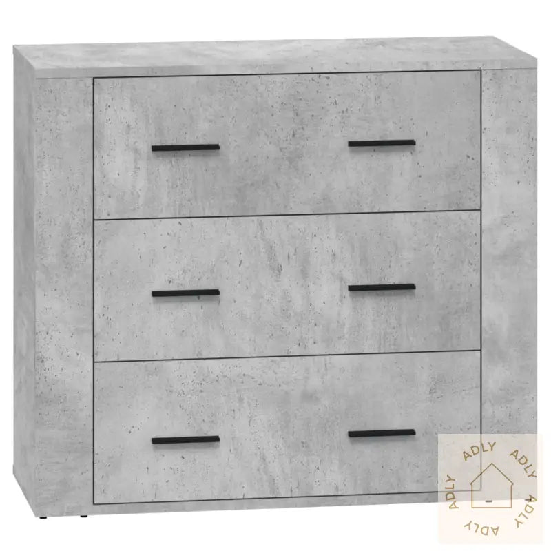 Skjenker 2 Stk Betonggrå Konstruert Tre