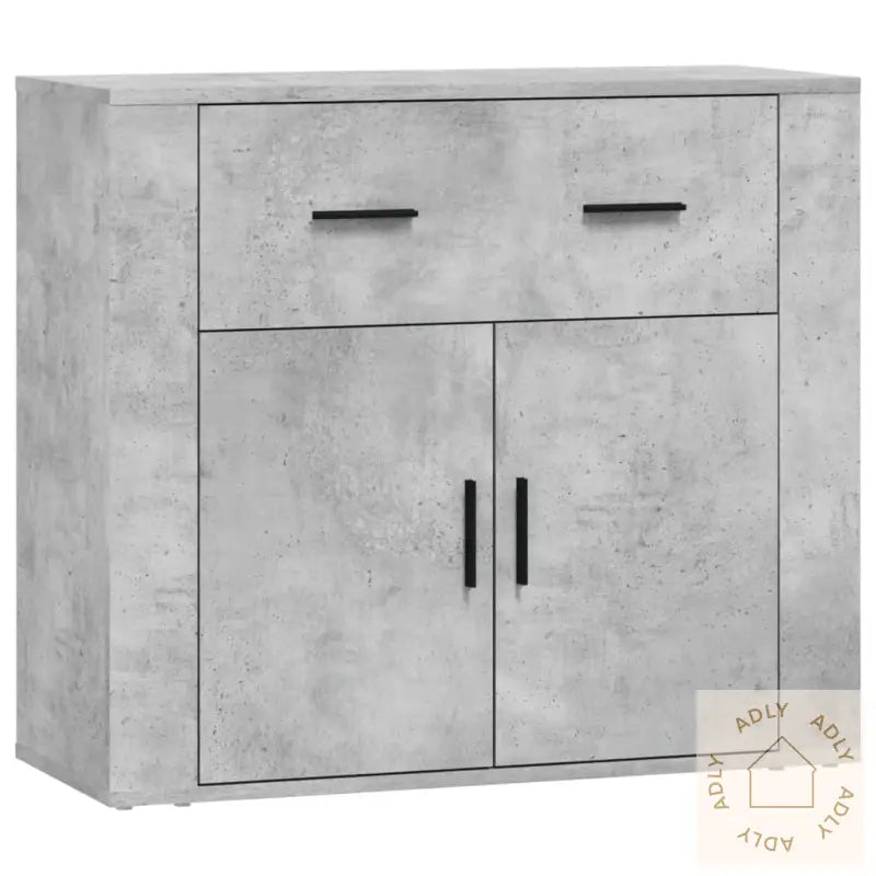 Skjenker 3 Stk Betonggrå Konstruert Tre