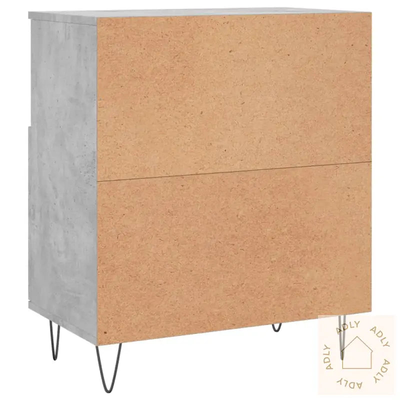 Skjenker 2 Stk Betonggrå Konstruert Tre