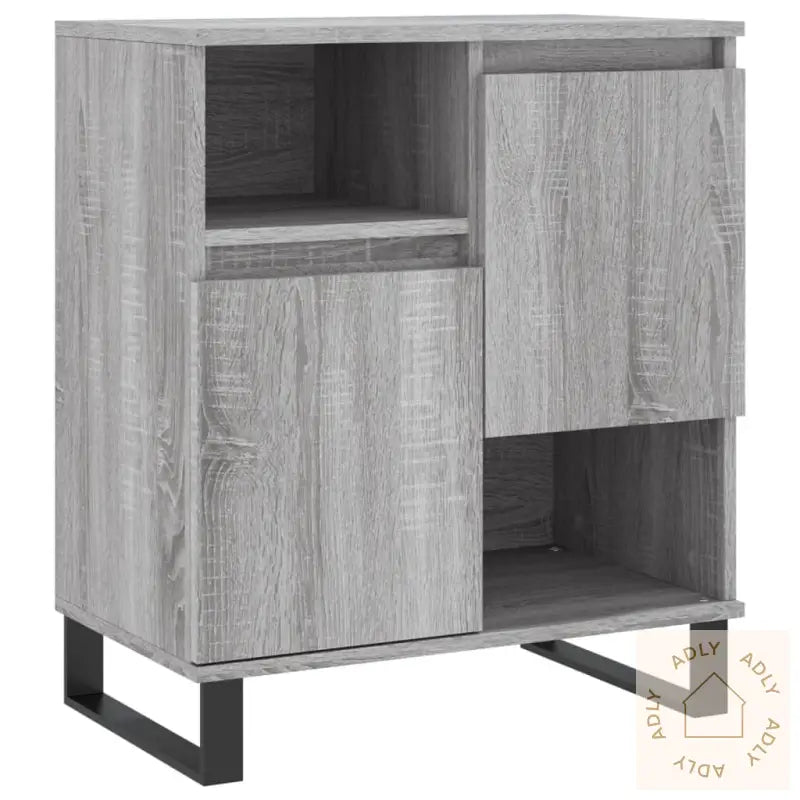 Skjenker 3 Stk Grå Sonoma Konstruert Tre