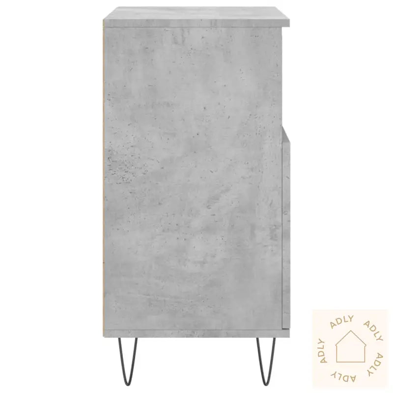 Skjenker 2 Stk Betonggrå Konstruert Tre