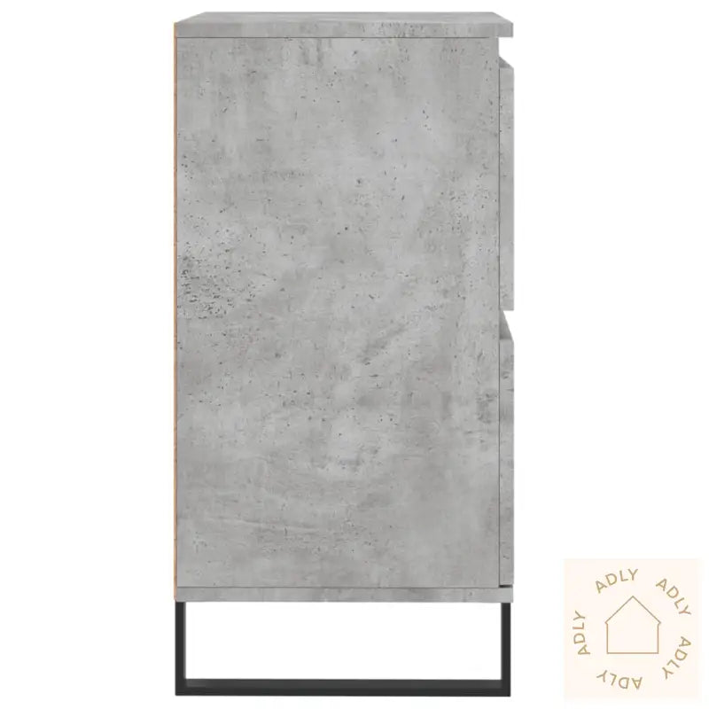 Skjenker 3 Stk Betonggrå Konstruert Tre