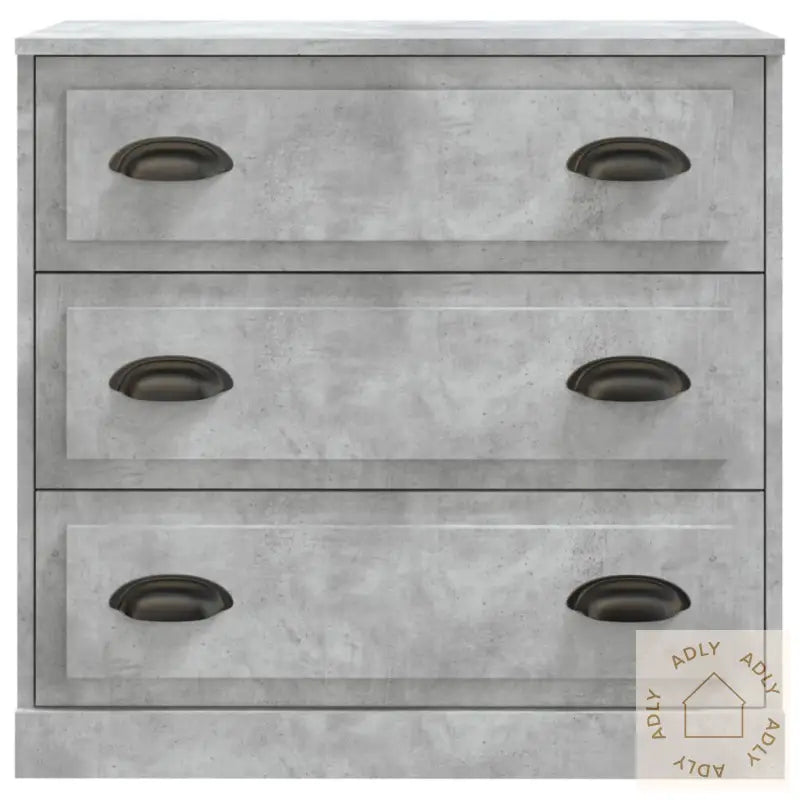 Skjenker 2 Stk Betonggrå Konstruert Tre