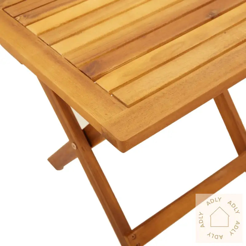 Solsenger 2 Stk Med Bord Svart Heltre Akasie