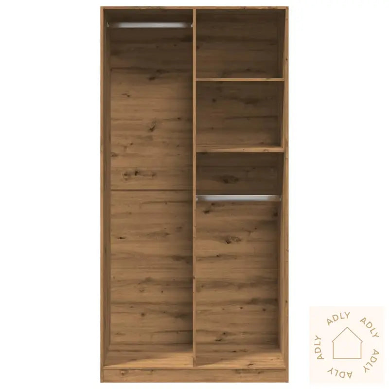 Garderobe Artisan Eik 100X50X200 Cm Konstruert Tre