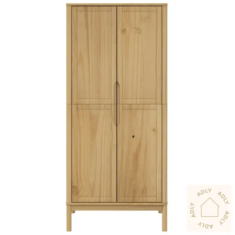 Garderobe Floro Voksbrun 77X53X171 Cm Heltre Furu