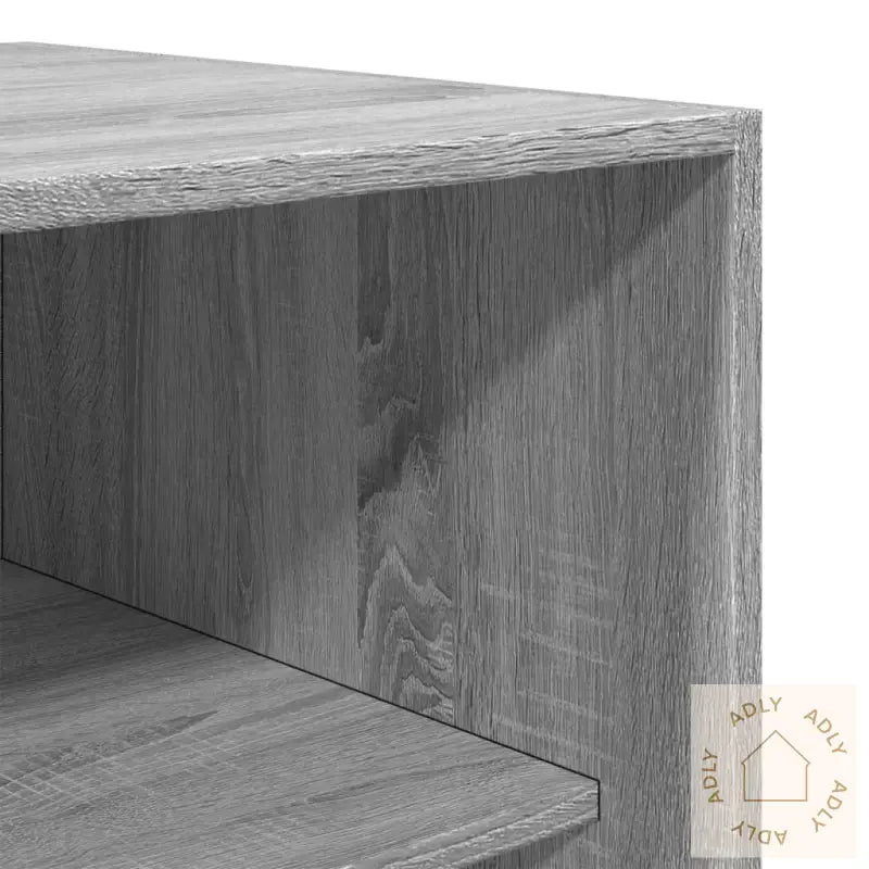 Garderobe Grå Sonoma 80X50X200 Cm Konstruert Tre