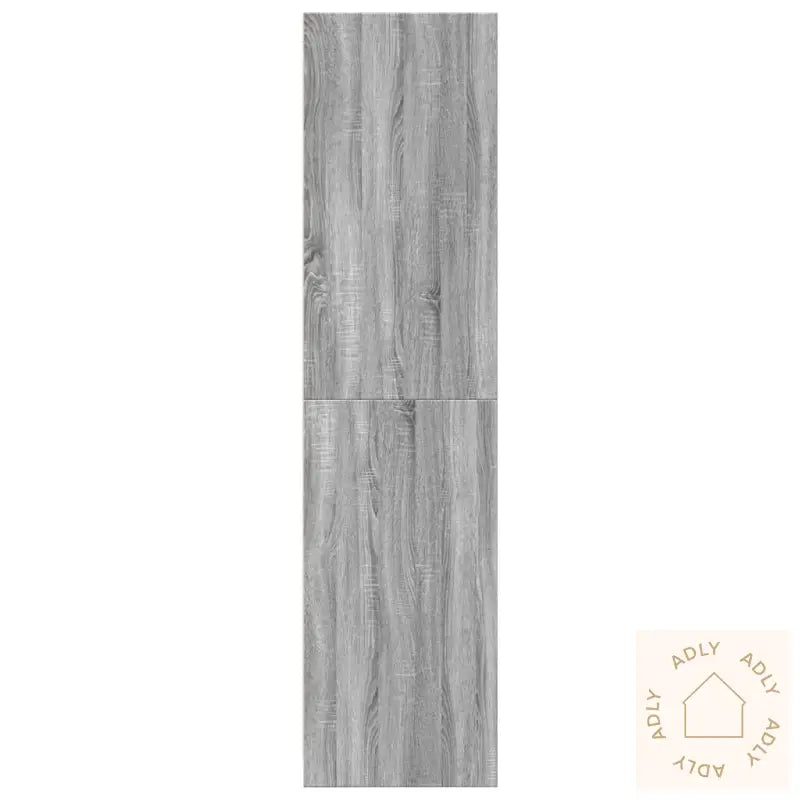 Garderobe Grå Sonoma 80X50X200 Cm Konstruert Tre