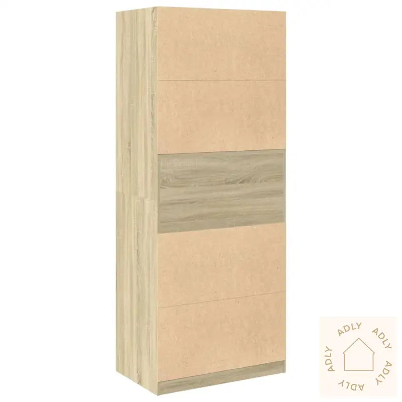 Garderobe Sonoma Eik 80X50X200 Cm Konstruert Tre