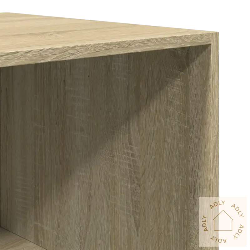 Wooden storage cube i sonoma eik fra garderobeskap med stilrent design for hagemøbler