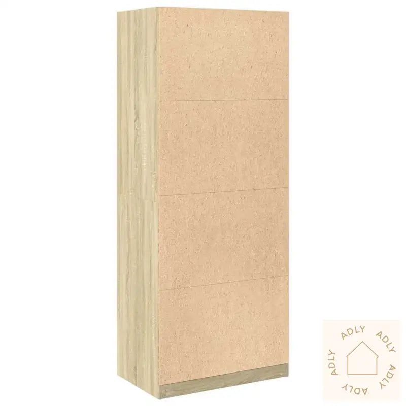 Garderobe Sonoma Eik 80X50X200 Cm Konstruert Tre