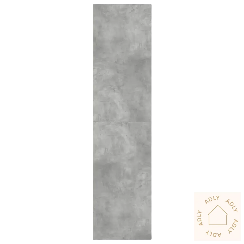 Gray strukturert panel for garderobeskap solide med kompakt design og solide møbler