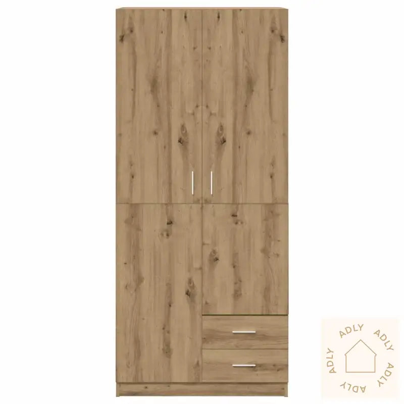 Garderobe Artisan Eik 80X52X180 Cm Konstruert Tre