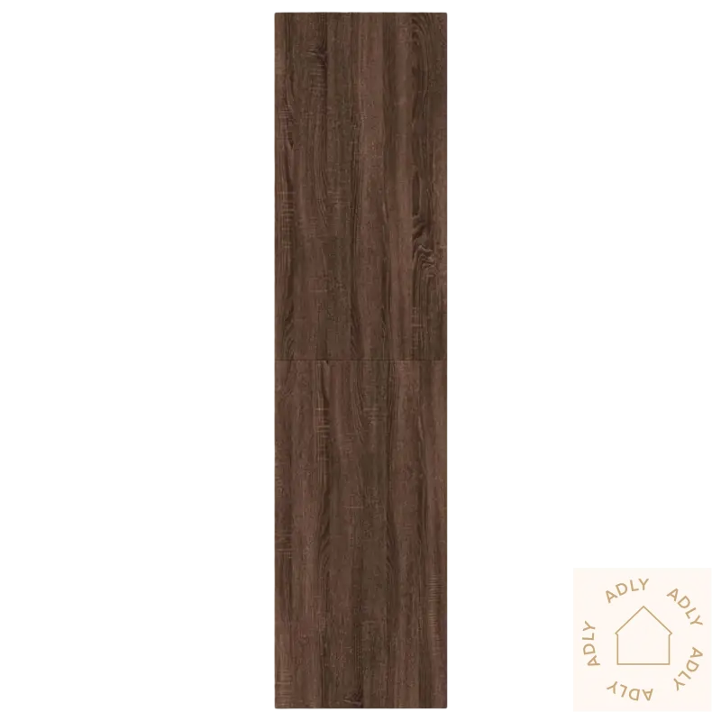 Rectangular brun eik panel til Klesskap brun eik med stil og god oppbevaring