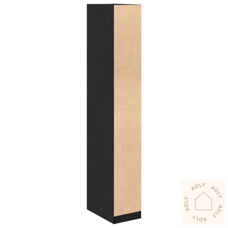 Klesskap I Svart Eik 30X50X200 Cm Laget Av Tre