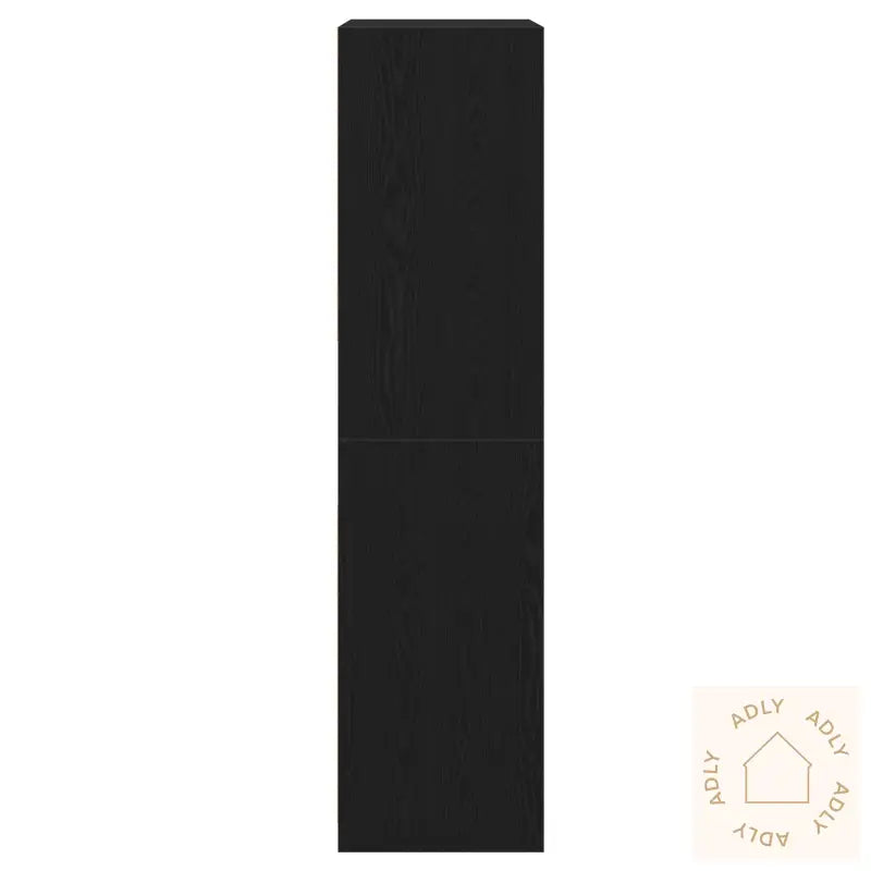 Garderobe I Svart Eik 50X50X200 Cm Laget Av Tre