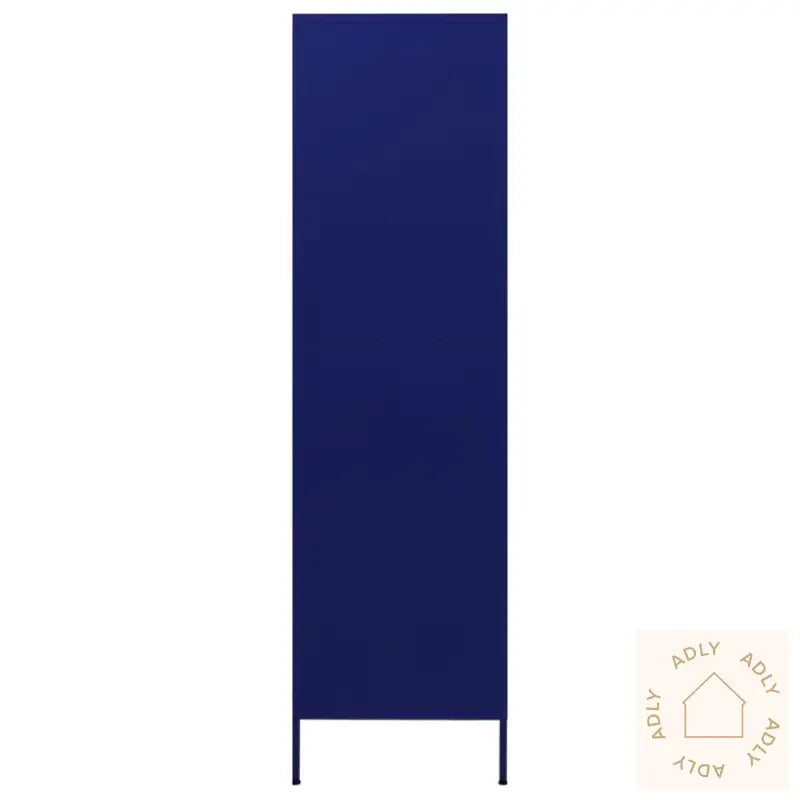 Garderobe Marineblå 90X50X180 Cm Stål