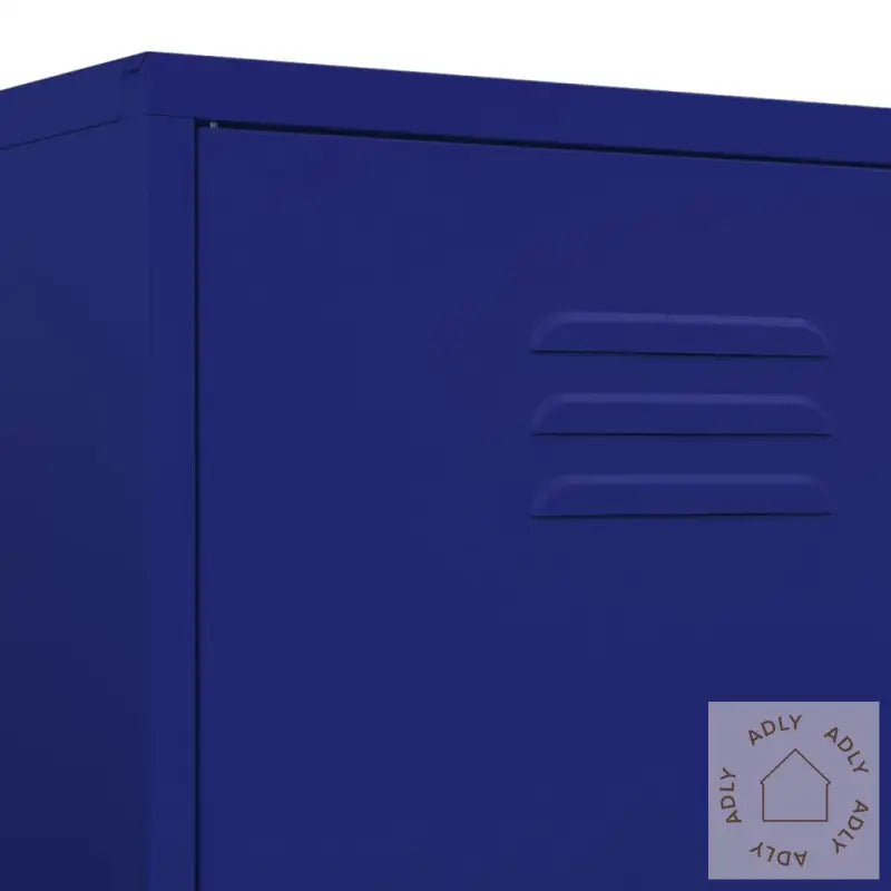 Garderobe Marineblå 90X50X180 Cm Stål