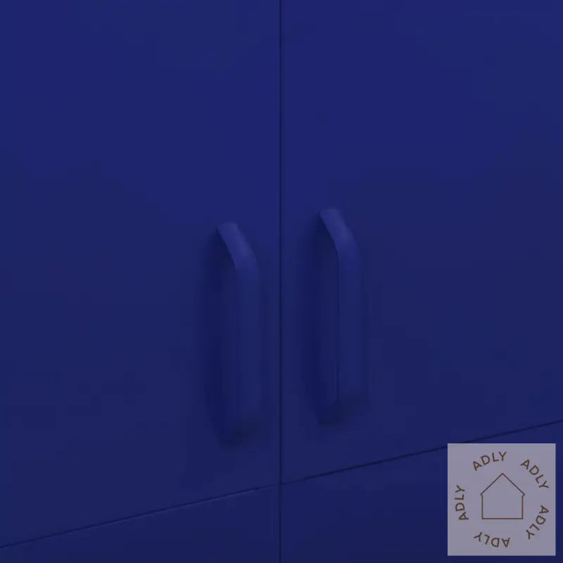 Garderobe Marineblå 90X50X180 Cm Stål