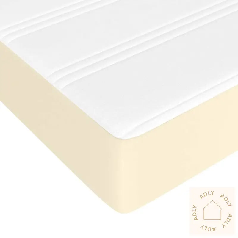 Madrass Med Pocketfjær Kremhvit 140X190X20 Cm Kunstlær