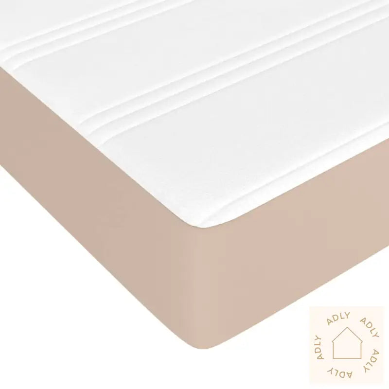 Madrass Med Pocketfjær Cappuccino 80X200X20 Cm Kunstlær
