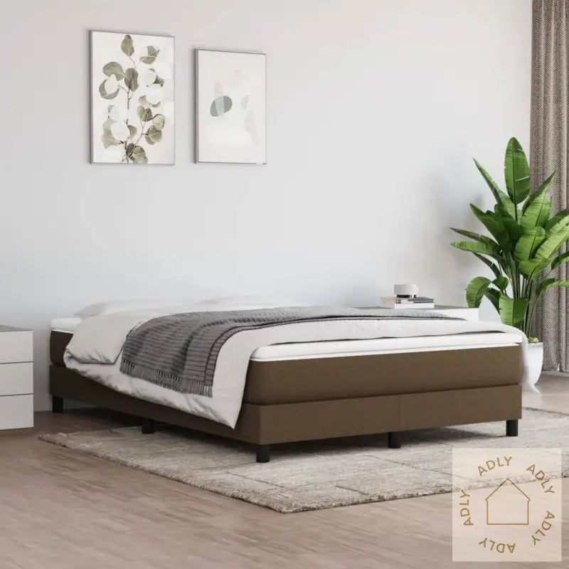 Madrass Med Pocketfjær Mørkebrun 140X190X20 Cm Stoff