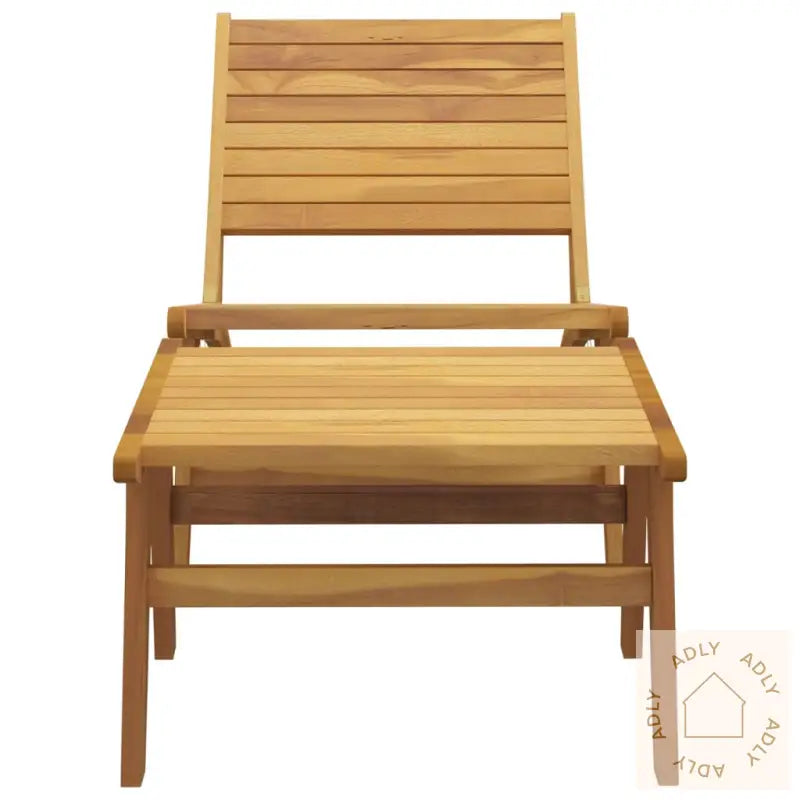 Hagestol Med Fotstøtte Heltre Teak