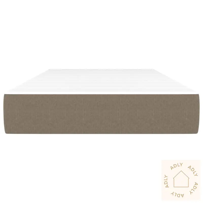 Madrass Med Pocketfjær Gråbrun 80X200X20 Cm Stoff