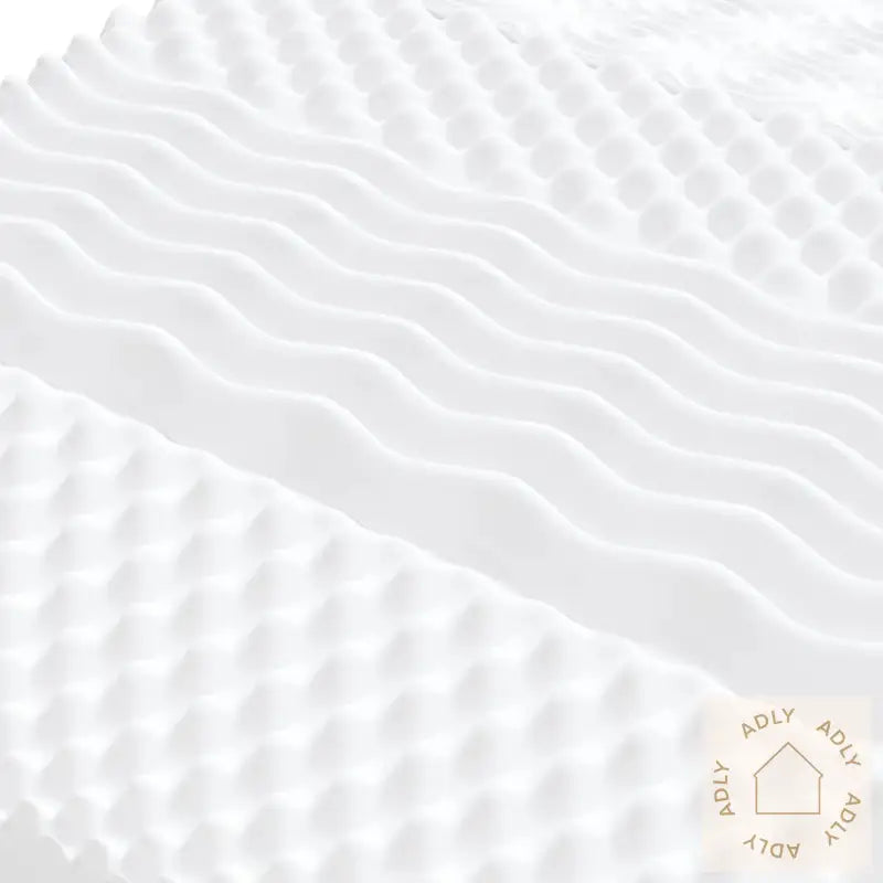 Skummadrass Hvit 140X200 Cm 7-Zone Hardhet 20 Ild