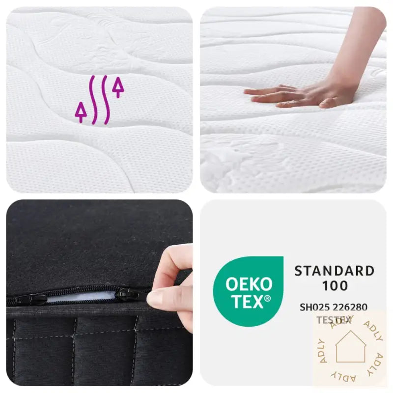 Madrass Med Bonnellfjær Middels 90X200 Cm