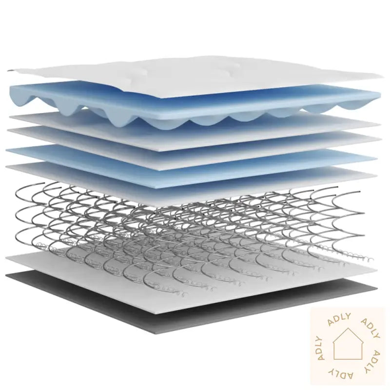 Madrass Med Bonnellfjær Middels 90X190 Cm