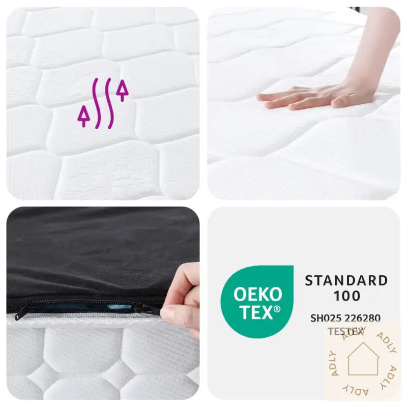 Madrass Med Pocketfjær Middels 120X200 Cm