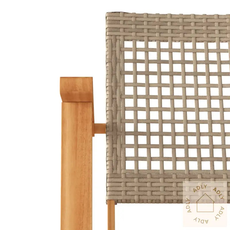 Hagestoler 2 Stk Beige Polyrotting Og Akasie