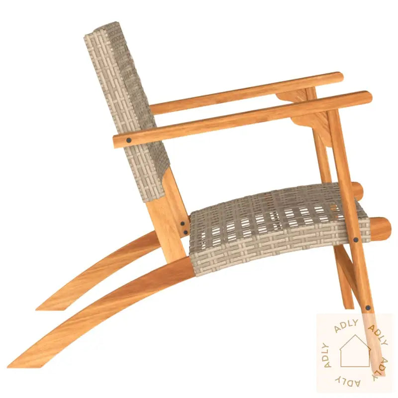 Hagestoler 2 Stk Beige Polyrotting Og Akasie