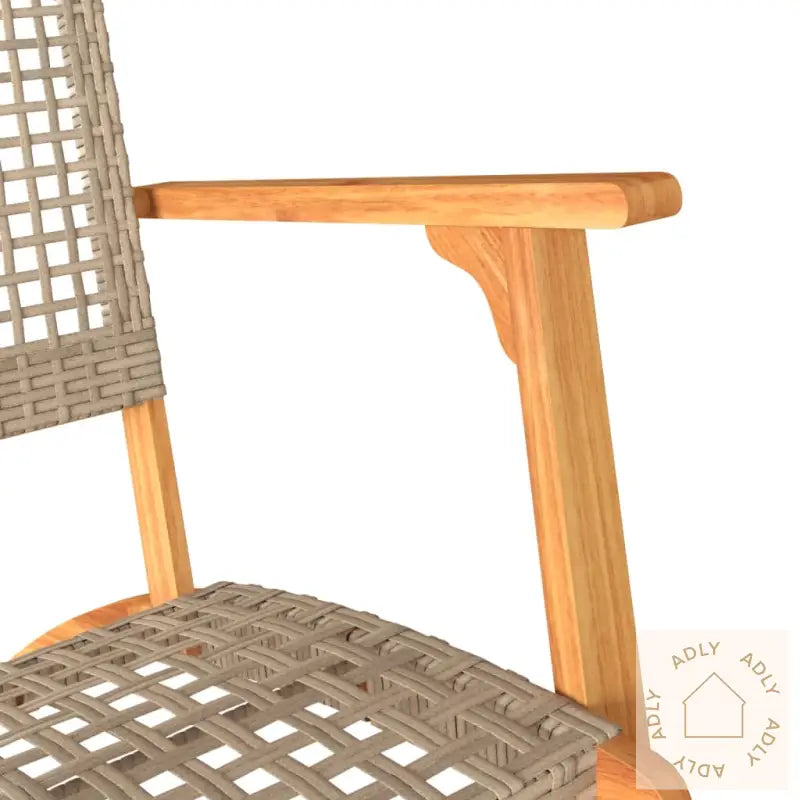Hagestoler 2 Stk Beige Polyrotting Og Akasie