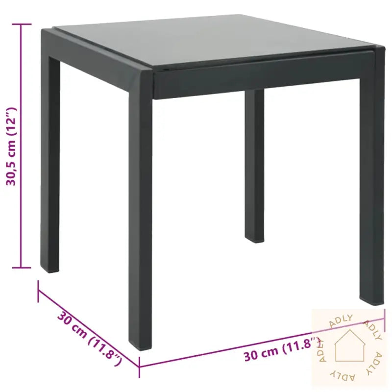 Solsenger 2 Stk Med Bord Textilene Og Stål