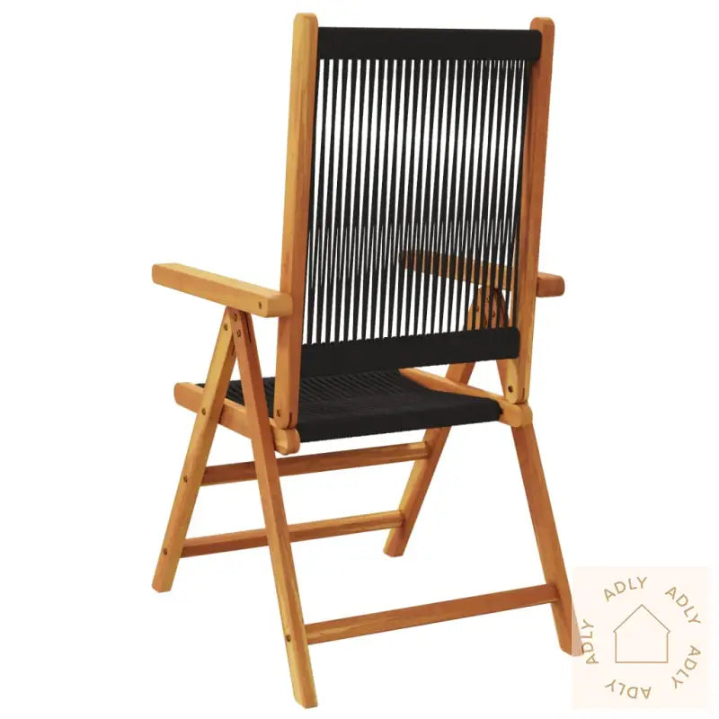 Lenestoler For Hage 8 Stk Svart Heltre Akasie