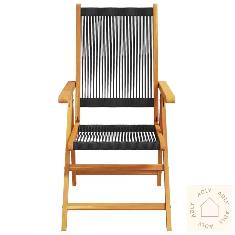 Lenestoler For Hage 8 Stk Svart Heltre Akasie