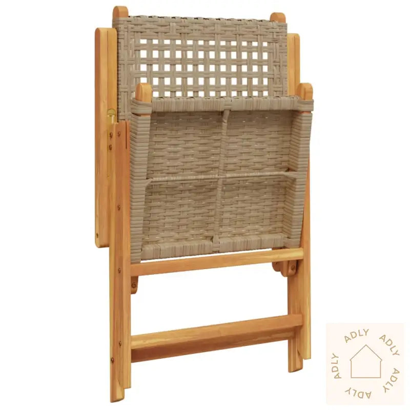 Lenestoler For Hage 8 Stk Beige Polyrotting Og Heltre