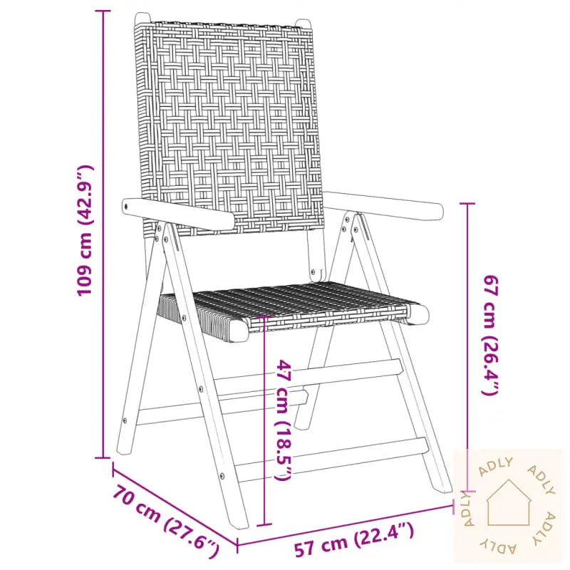 Lenestoler For Hage 8 Stk Beige Polyrotting Og Heltre