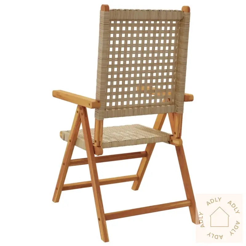 Lenestoler For Hage 8 Stk Beige Polyrotting Og Heltre