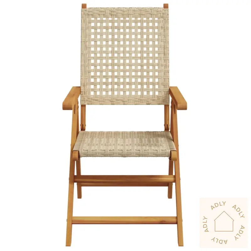 Lenestoler For Hage 8 Stk Beige Polyrotting Og Heltre