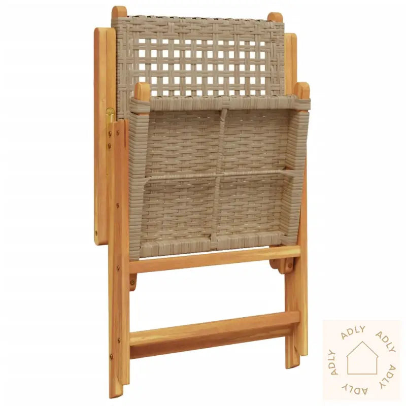 Lenestoler For Hage 4 Stk Beige Polyrotting Og Heltre