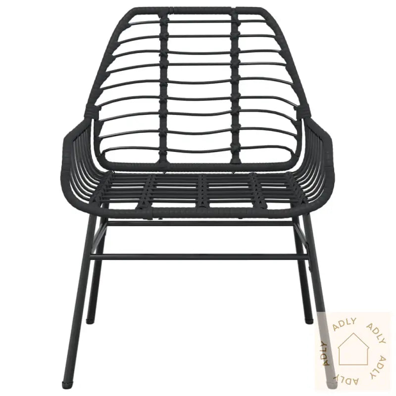 Hagestoler 2 Stk Svart Polyrotting