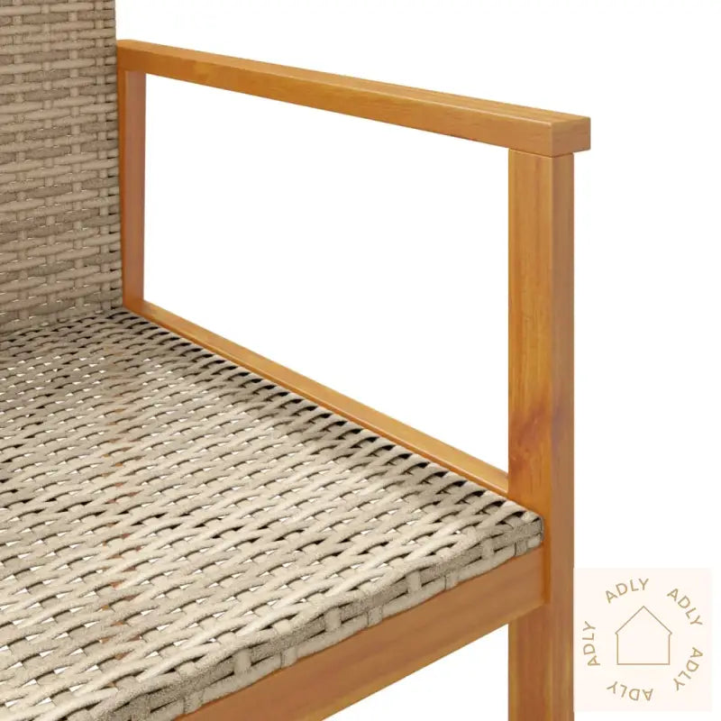 Hagestoler 2 Stk Beige Polyrotting Og Heltre