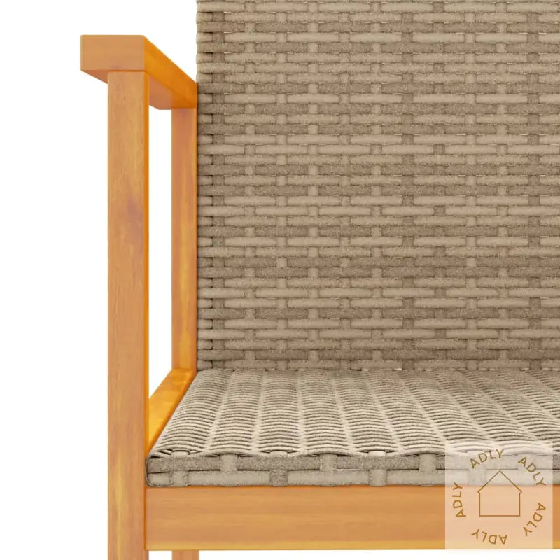 Hagestoler 2 Stk Beige Polyrotting Og Heltre