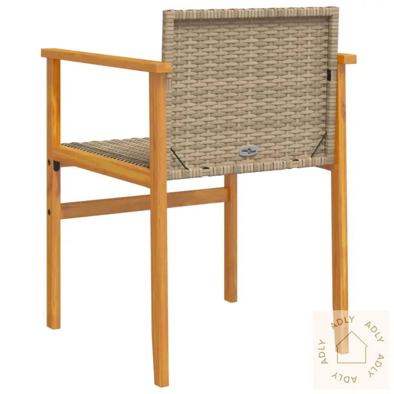Hagestoler 2 Stk Beige Polyrotting Og Heltre