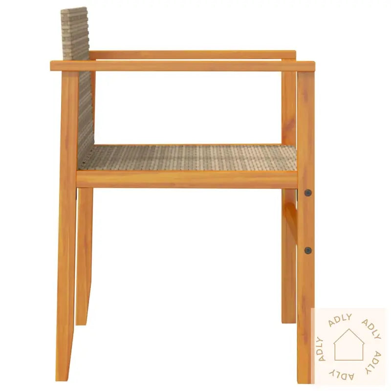 Hagestoler 2 Stk Beige Polyrotting Og Heltre