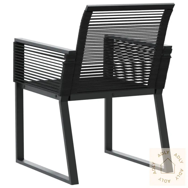 Hagestoler 2 Stk Svart Polyrotting