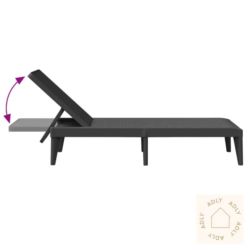 Solseng Antrasitt 186X60X29 Cm Pp